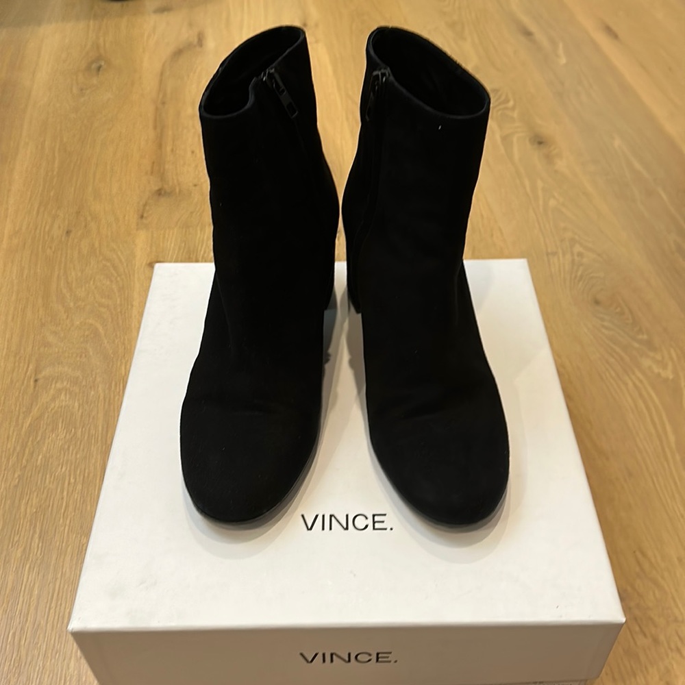 Vince Blakey Black Suede Boots